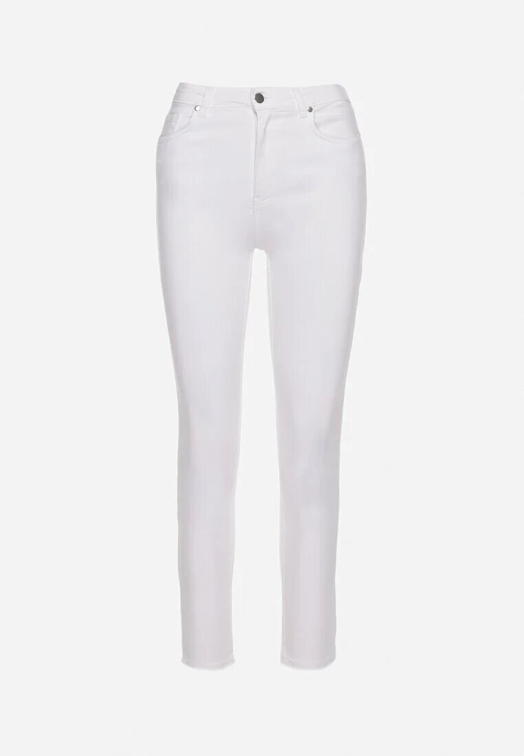 miss poem Blugi Albi din bumbac cu croială skinny Larnfe