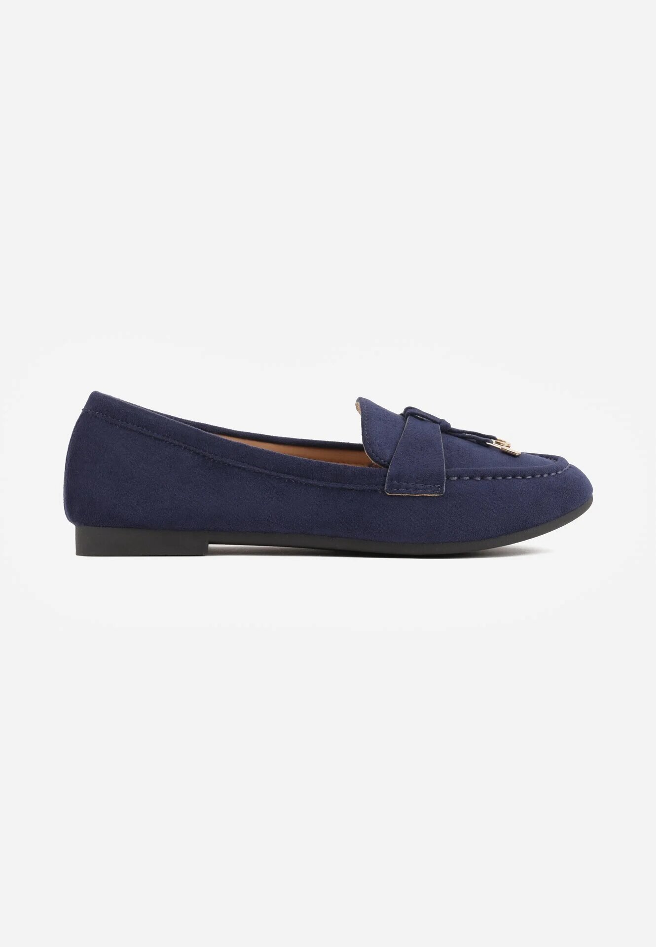  Mocasini cu ornamente metalice Cillora Bleumarin