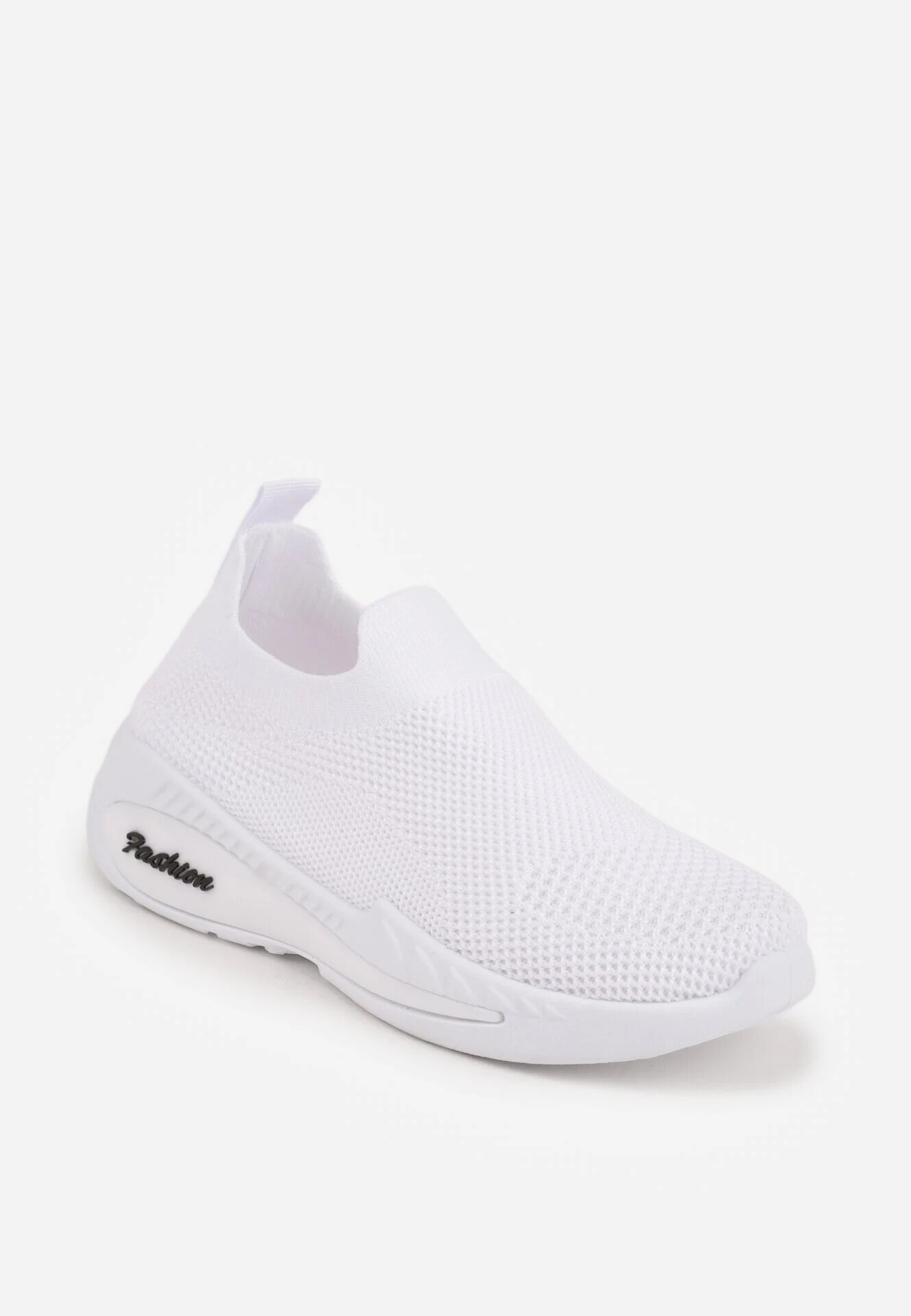 modern world Pantofi sport sneakers albi tip slip-on cu plasă Oaradah