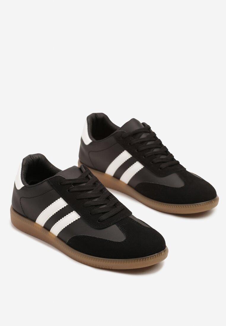 modern world Sneakers Negri în Stil Tenisi Clasici cu Cusături Decorative Revasa