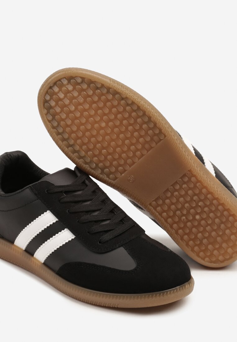 modern world Sneakers Negri în Stil Tenisi Clasici cu Cusături Decorative Revasa