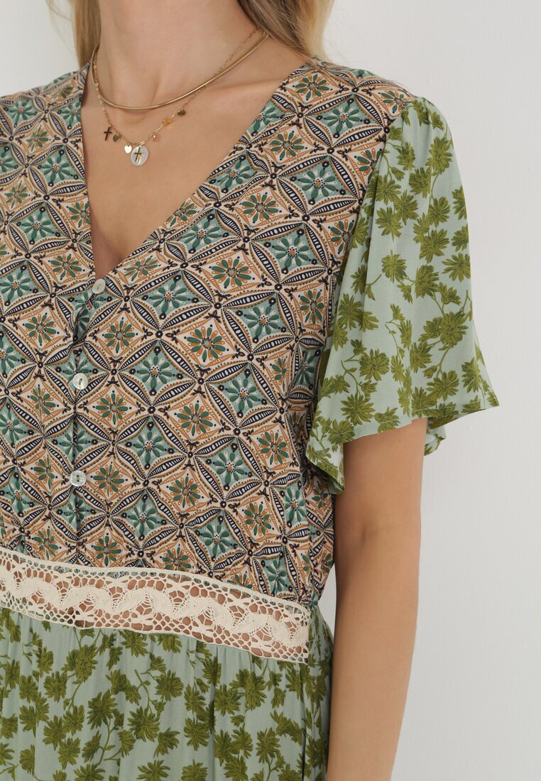 moni&co Rochie Verde închis Cloș Maxi Stemone