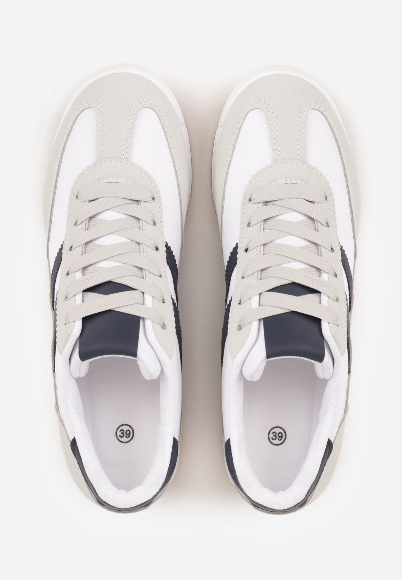 mulanka Adidași Albi cu Model Geometric Jannata