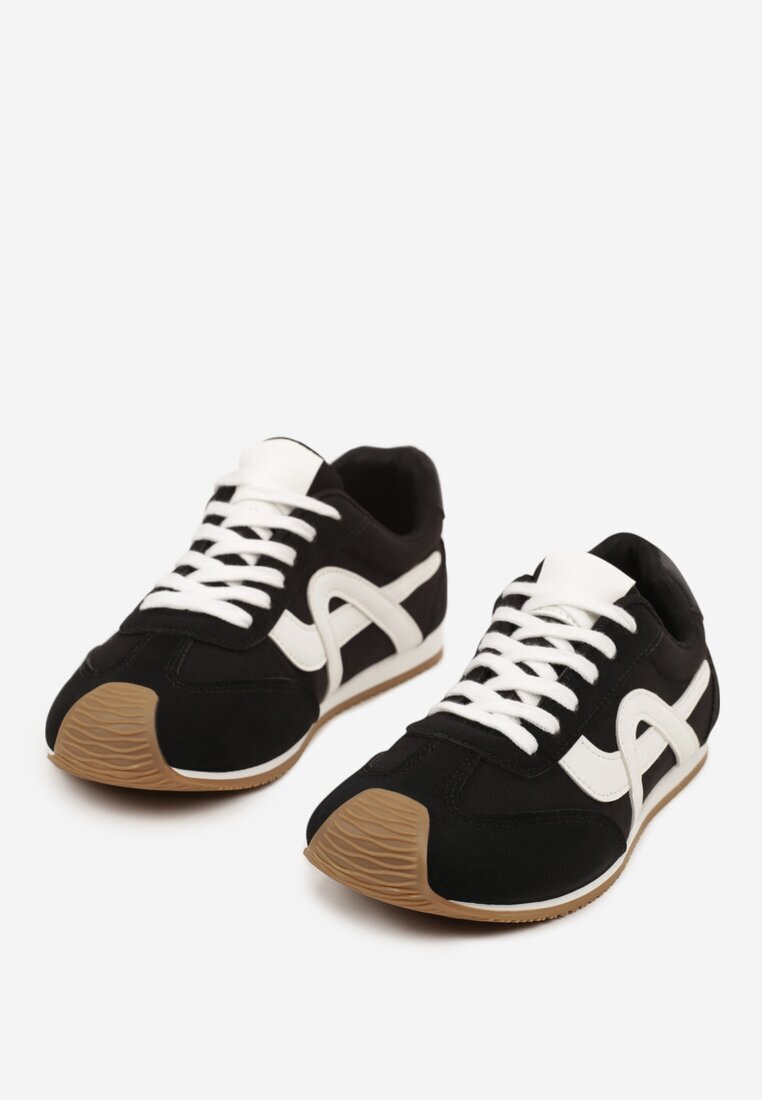 mulanka Adidași Negri Decorați cu Motiv Geometric Ardetia