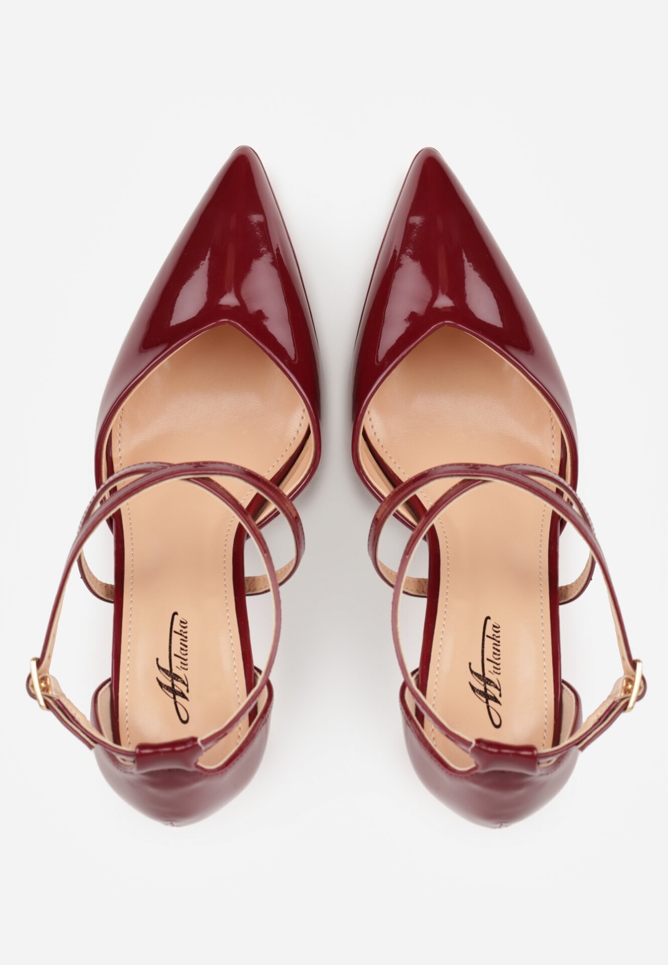mulanka Pantofi stiletto Bordo