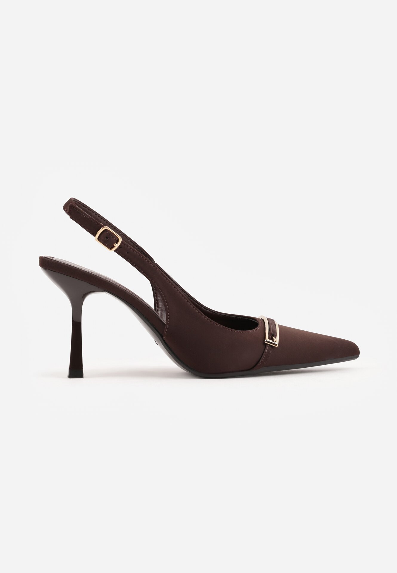mulanka Pantofi stiletto eleganți cu curea la călcâi și cataramă alungită Teanis Maro
