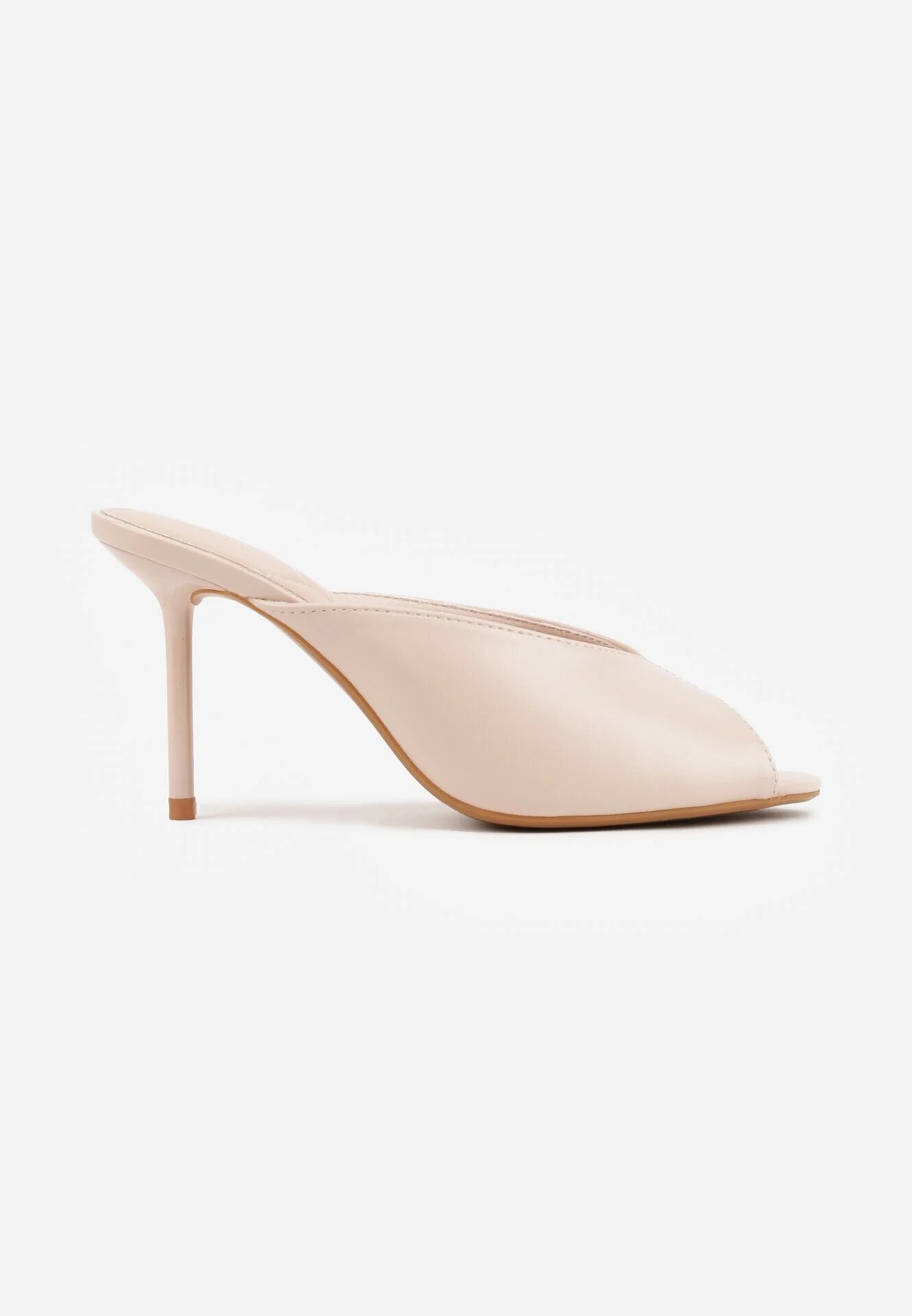 mulanka Papuci Bejge cu Toc Stiletto Decorați cu Decupaje Berineli