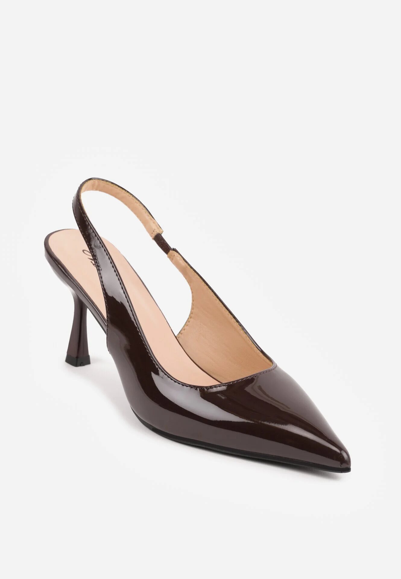 mulanka Sandale stiletto lăcuiți cu vârf ascuțit și călcâi decupat Tadeonia Maro Maro