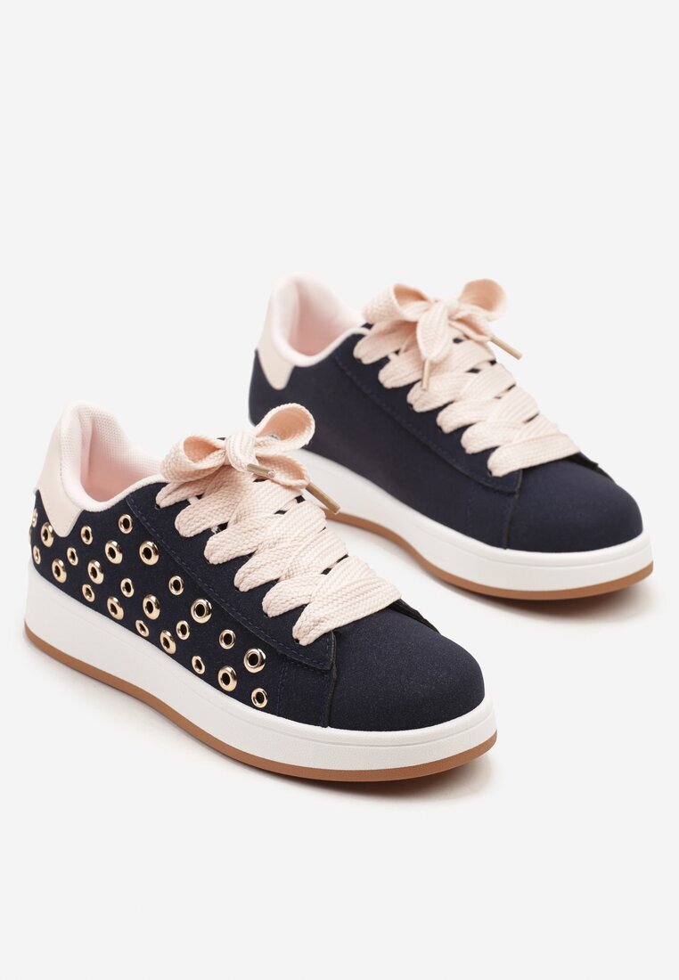 mulanka Sneakers Bleumarin Decorați cu nituri Felorenia