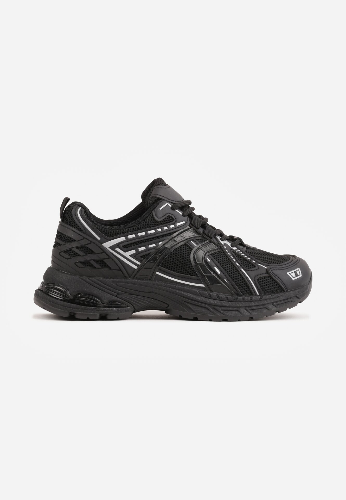mulanka Sneakers din plasă cu talpă din spumă cu cusături decorative Faria Negri