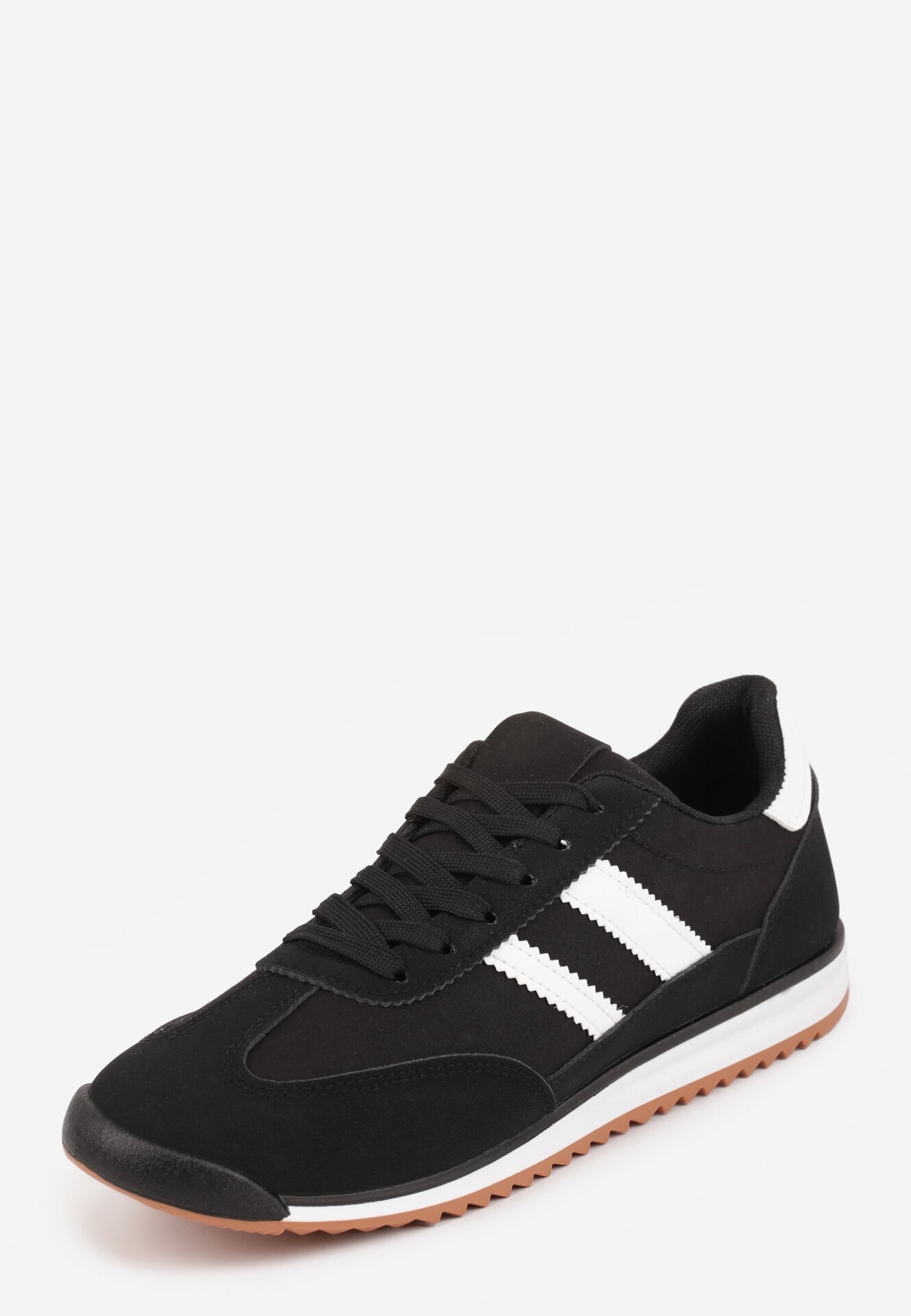 mulanka Sneakers Negri cu Motiv Geometric Jannata