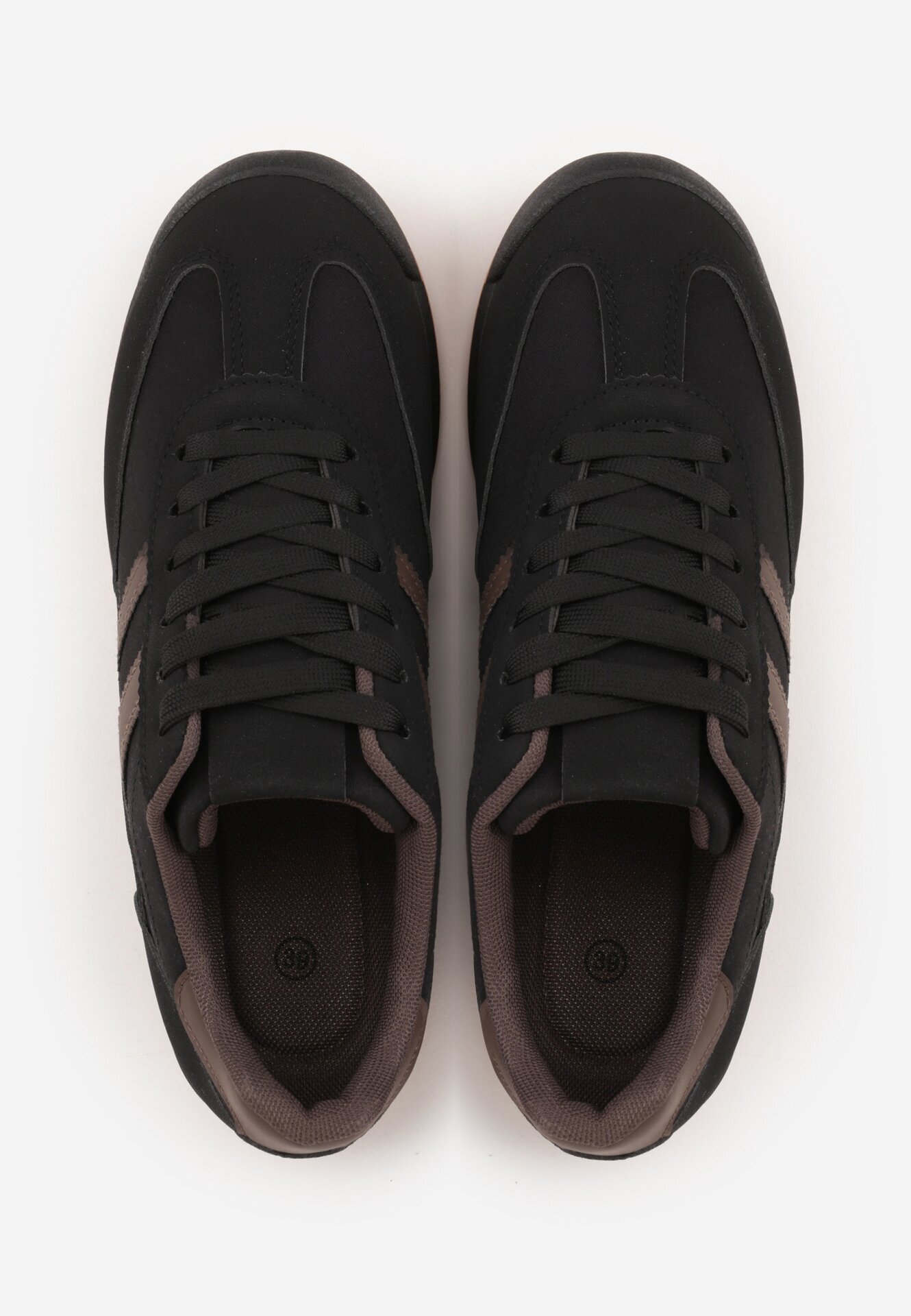 mulanka Sneakersi Negri și Maro cu Motiv Geometric Jannata