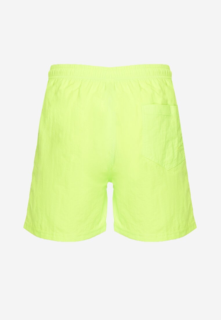 mulu Pantaloni scurți de baie Clasici Verde deschis cu șnur și buzunare Foleona