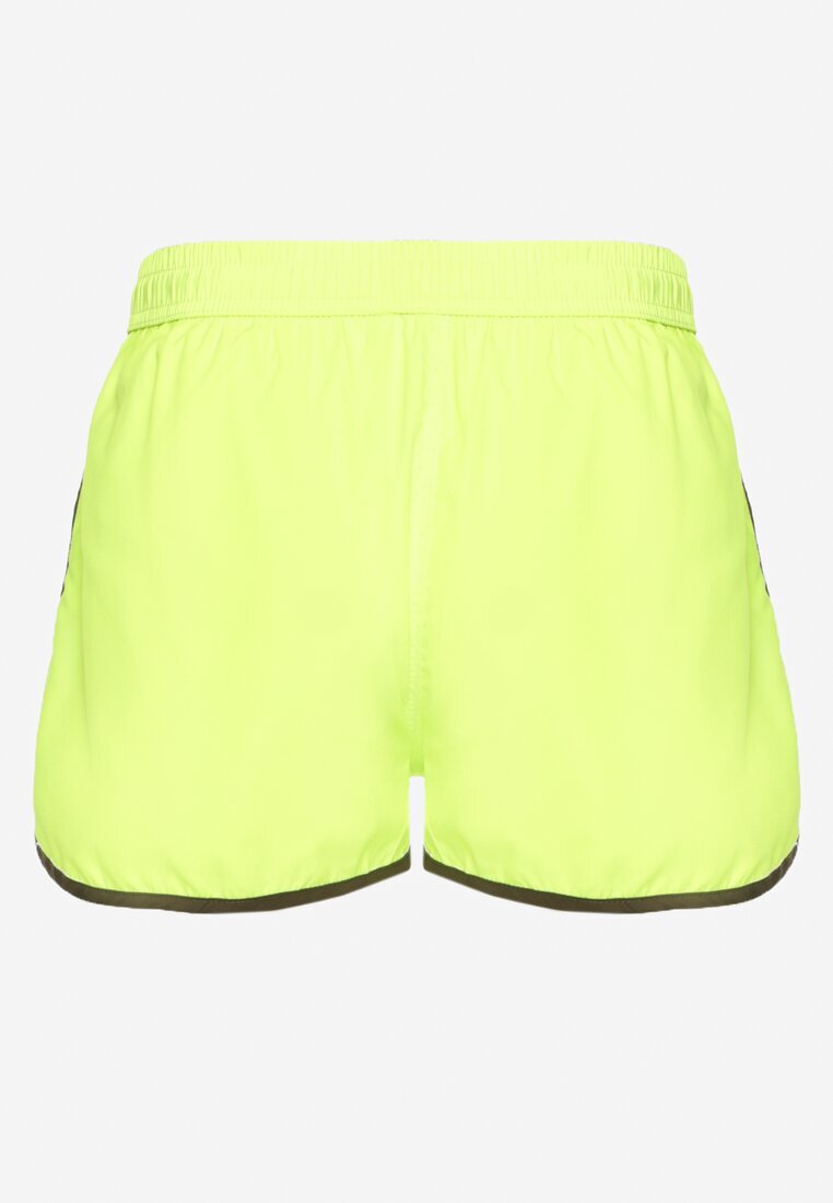 mulu Pantaloni scurți de baie verde deschis cu paspol decorativ și buzunare Folalisa