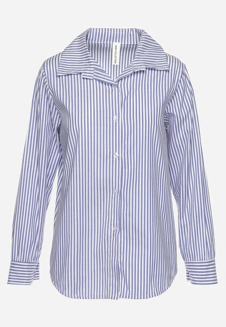 new collection Cămașă Bleumarin Clasică în dungi Dettiana