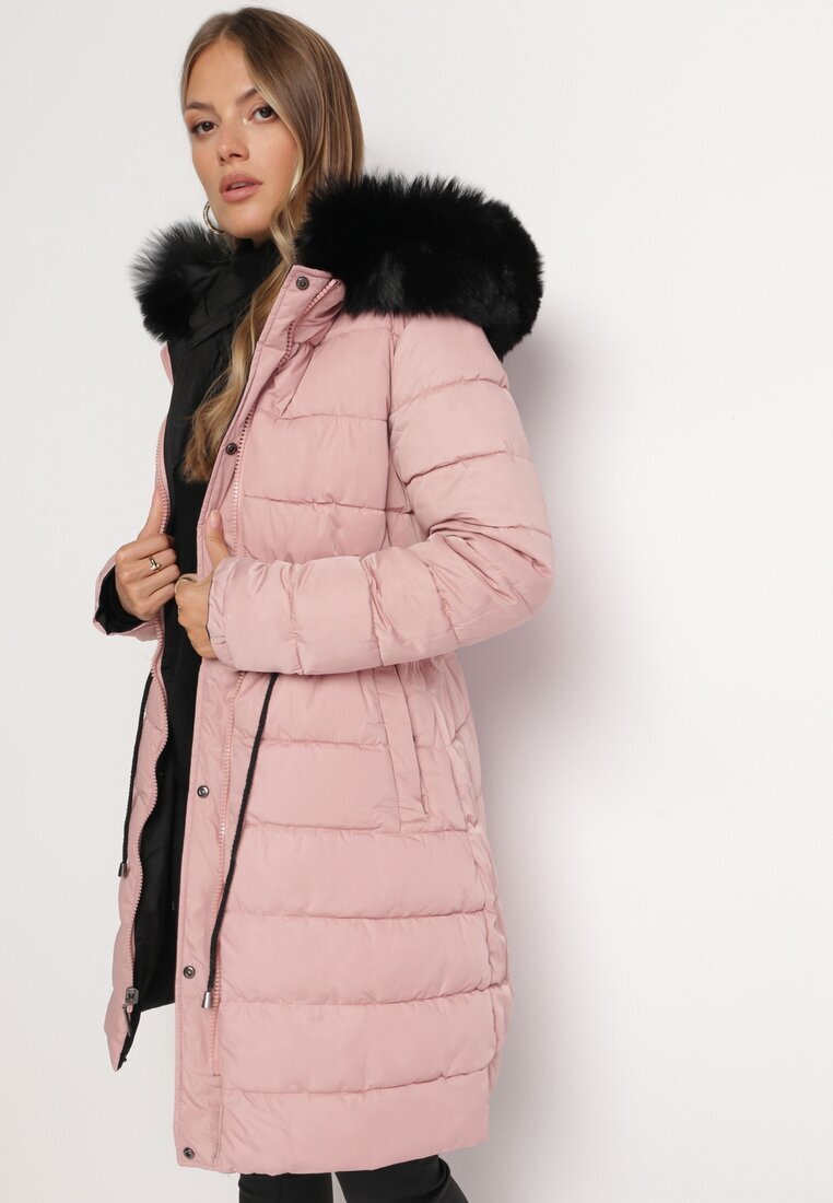 new collection Geacă dublă neagră până la genunchi cu șnur Tmayi