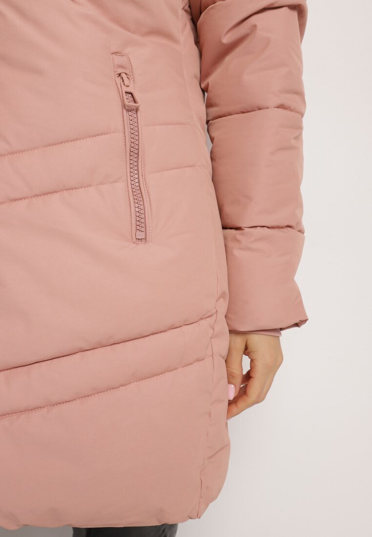 new collection Jachetă Rozalie Matlasată cu Glugă Detașabilă Căptușită cu Blană Jackilaine