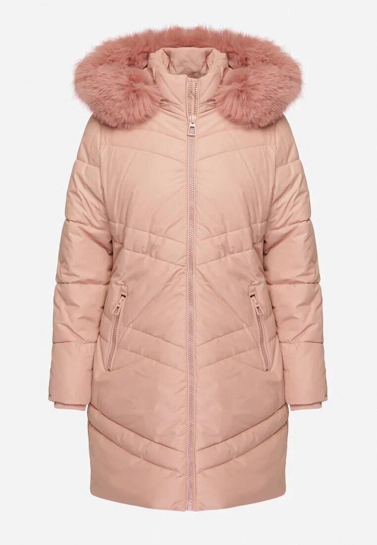 new collection Jachetă Rozalie Matlasată cu Glugă Detașabilă Căptușită cu Blană Jackilaine
