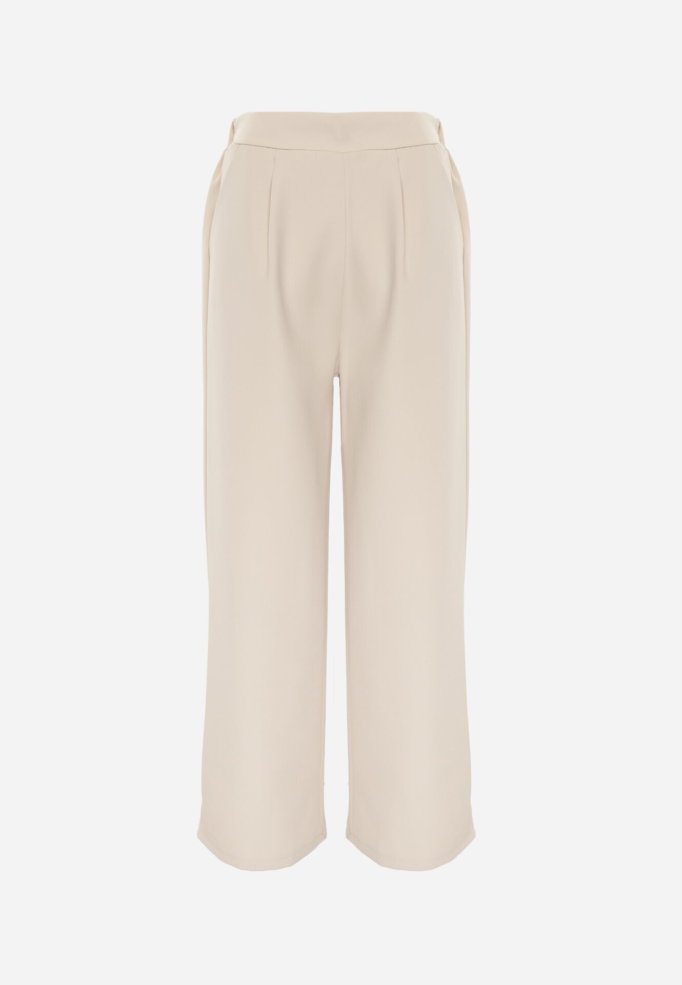 new collection Pantaloni Bej deschis Eleganti cu croi larg Kahinuni
