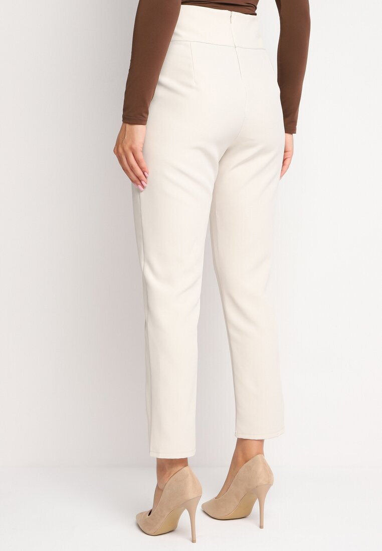 new collection Pantaloni Bej deschis Regular Boura