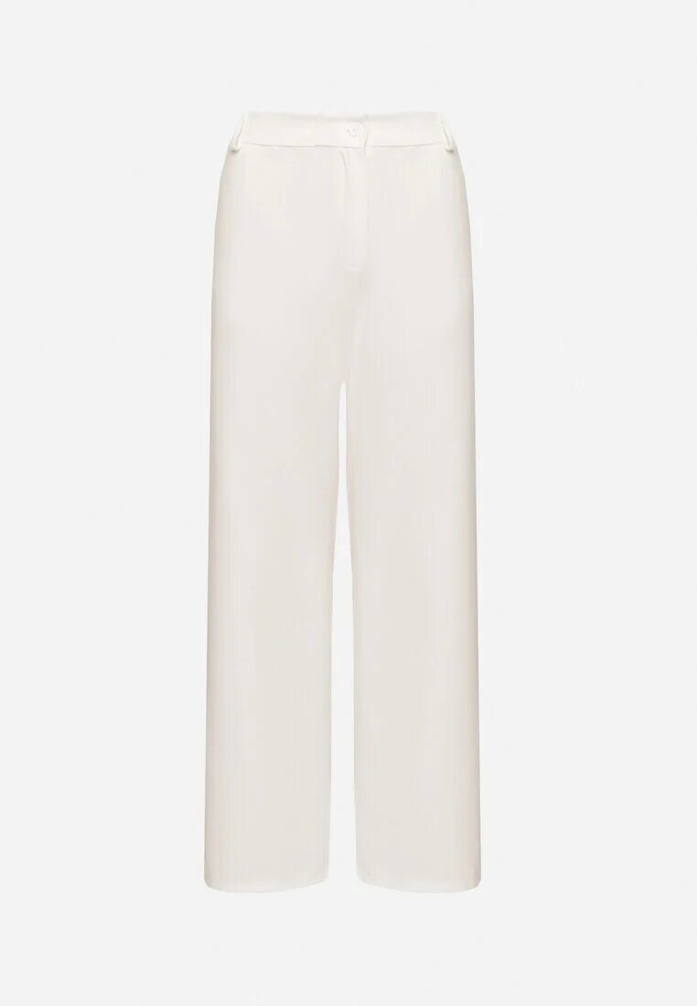 new collection Pantaloni de costum albi cu talie înaltă Vivisora