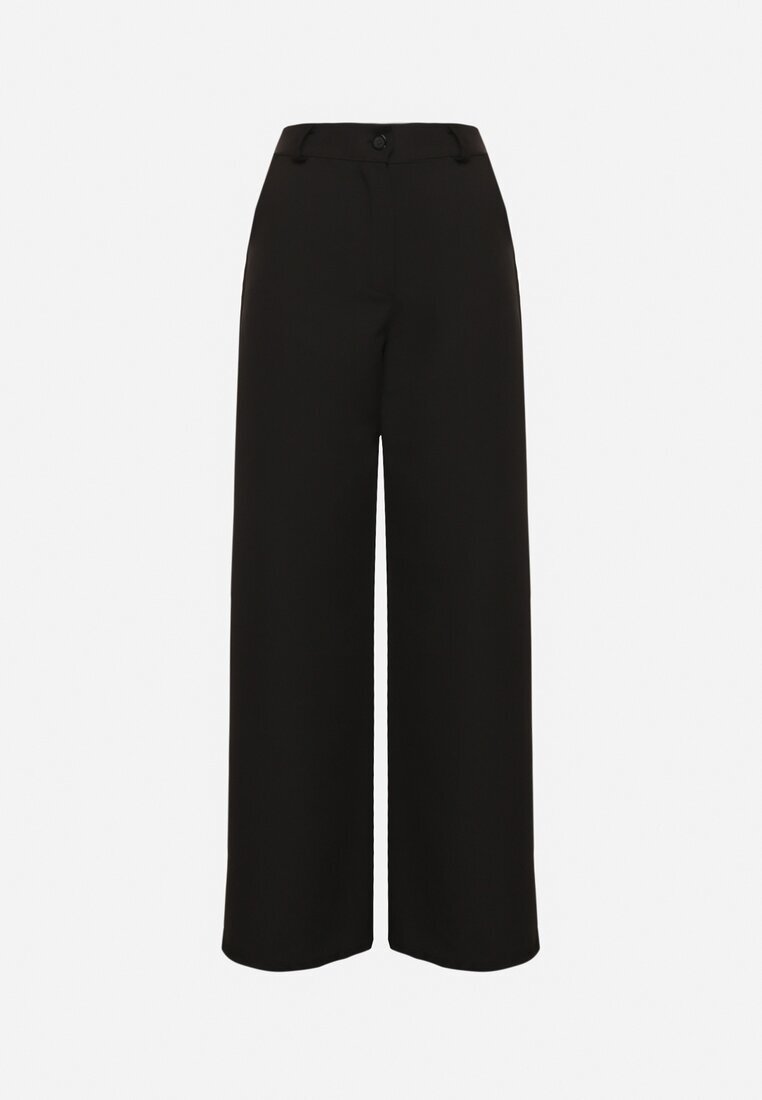 new collection Pantaloni de costum negri cu talie înaltă Vivisora