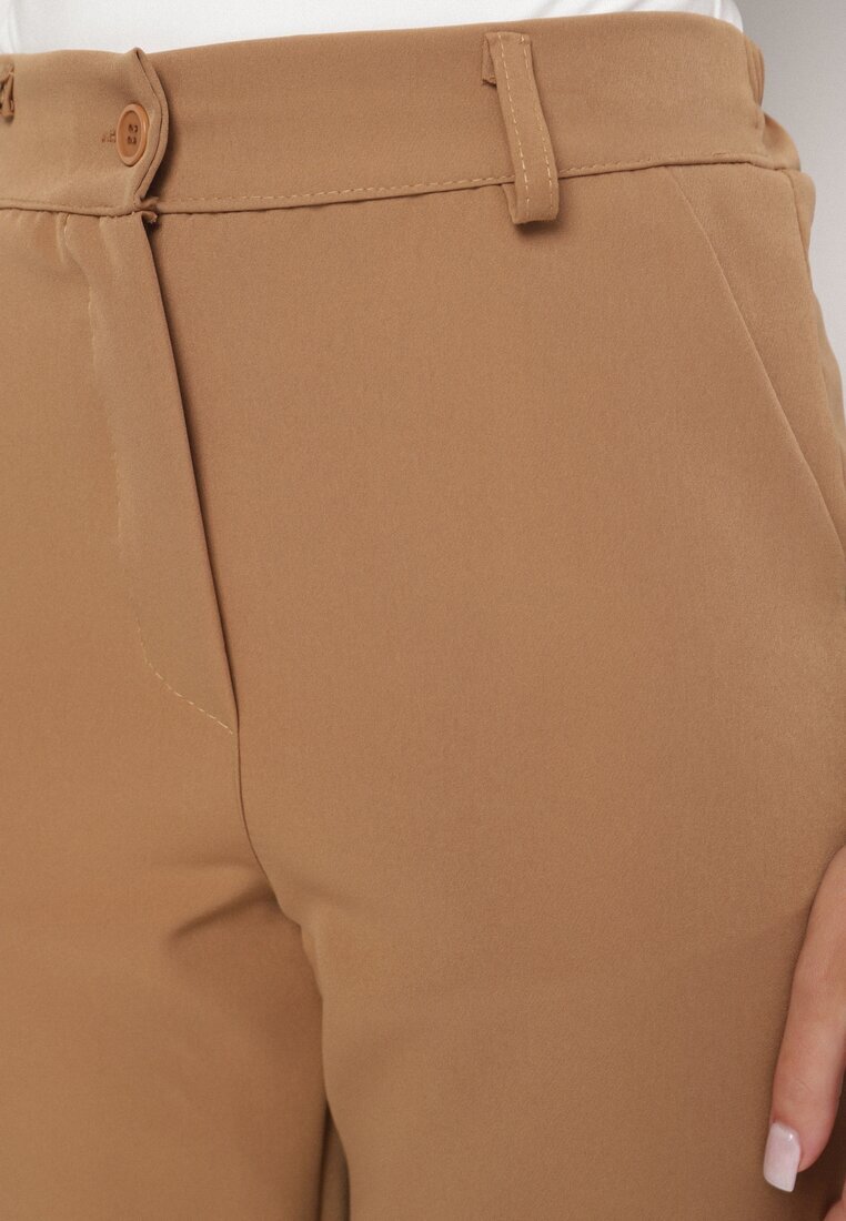 new collection Pantaloni Maro De costum cu talie înaltă Vivisora