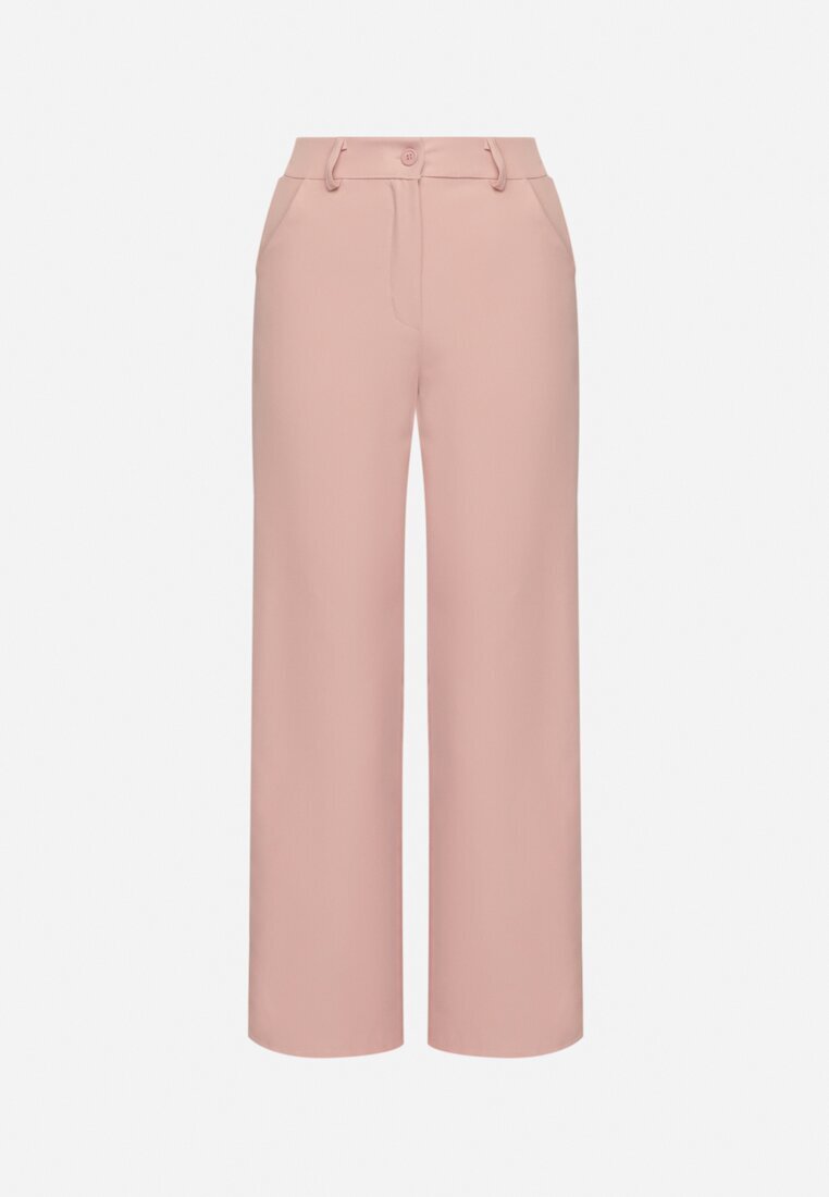 new collection Pantaloni Roz de costum cu talie înaltă Vivisora
