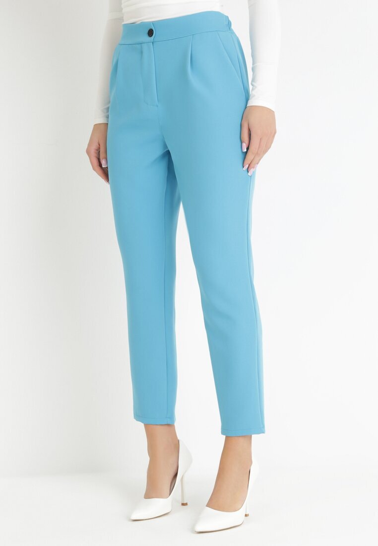new collection Pantaloni țigaretă albaștri Borlo