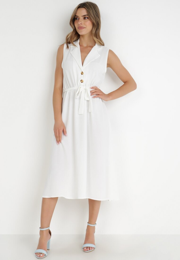new collection Rochie Albă cu Curea Kydasia