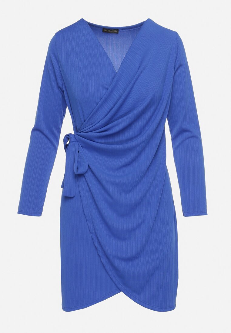 new collection Rochie Albastru marin Petrecută Mini Legată în Talie Icona