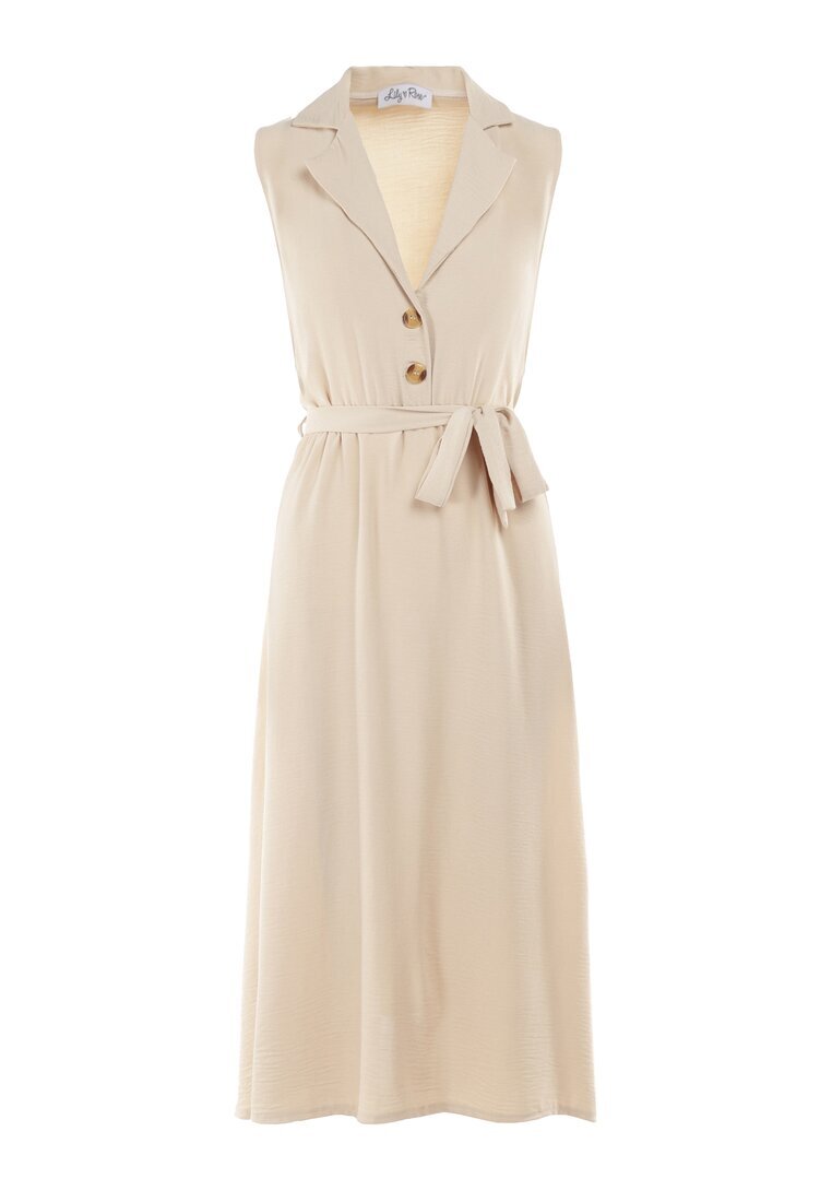 new collection Rochie Bej cu curea Kydasia