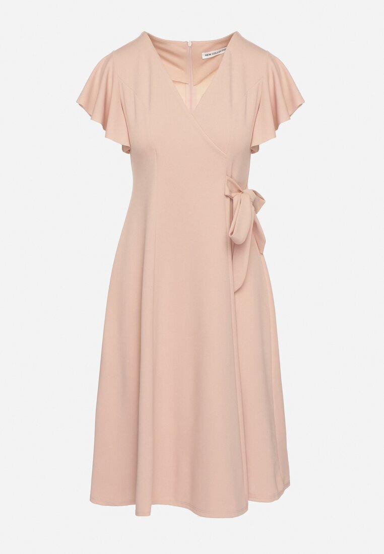 new collection Rochie Roz Evazată Petrecută cu cordon în talie Dannila