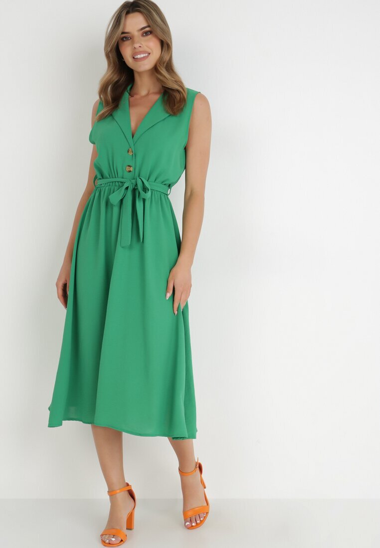 new collection Rochie Verde cu Cordon Kydasia