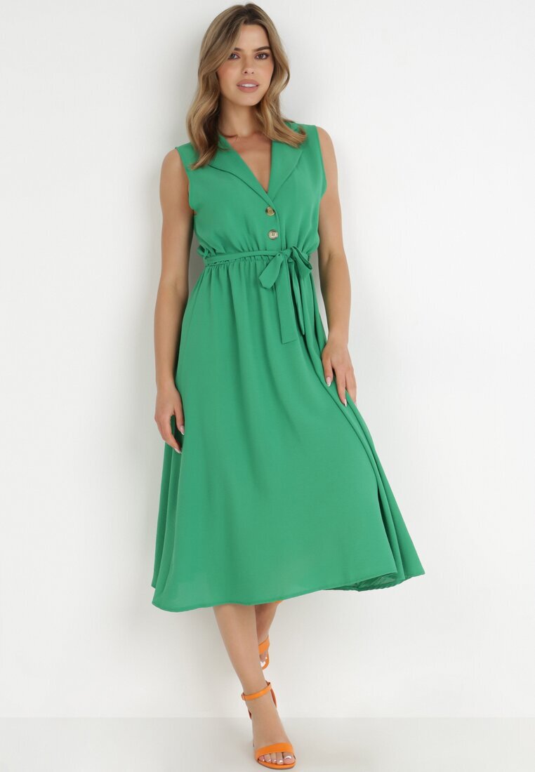 new collection Rochie Verde cu Cordon Kydasia