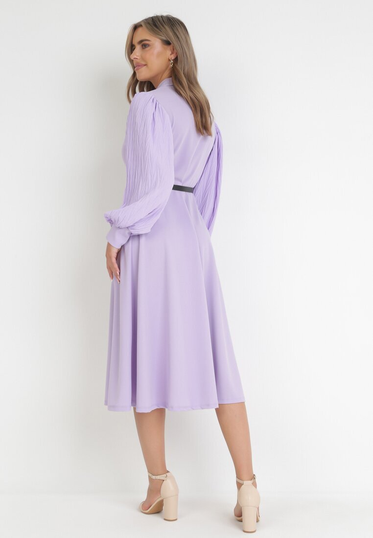 new collection Rochie Violet Cloș cu curea Aidyn