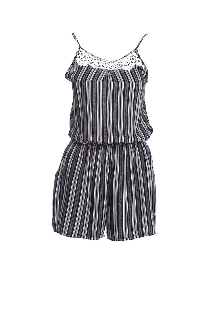new fashion Salopetă Negru-Alb Hush