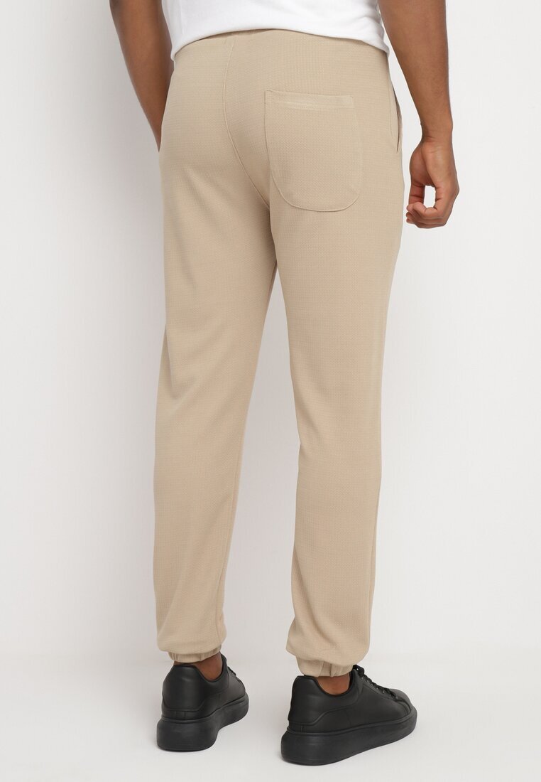  Pantaloni de trening Bej închis cu bumbac și șnururi Arlania