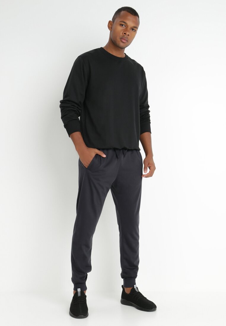  Pantaloni de trening granat joggeri Analía