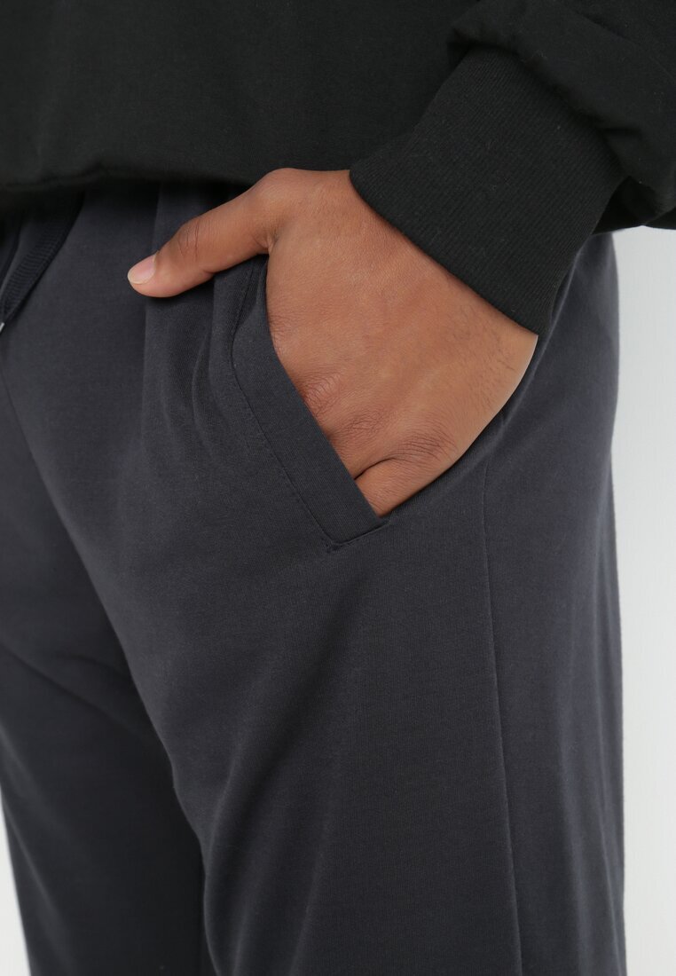  Pantaloni de trening granat joggeri Analía