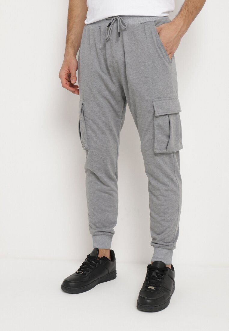  Pantaloni Gri Cargo de Trening Evaleia