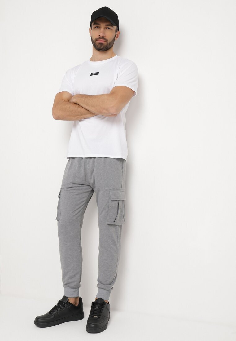  Pantaloni Gri Cargo de Trening Evaleia