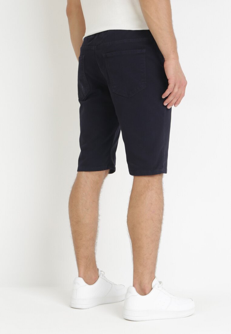  Pantaloni scurți Bleumarin Casual cu șnur și elastic în talie Nasine