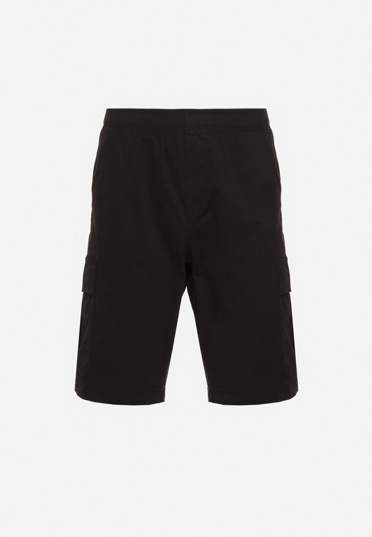  Pantaloni scurți Cargo Negri din Bumbac Vikiitori
