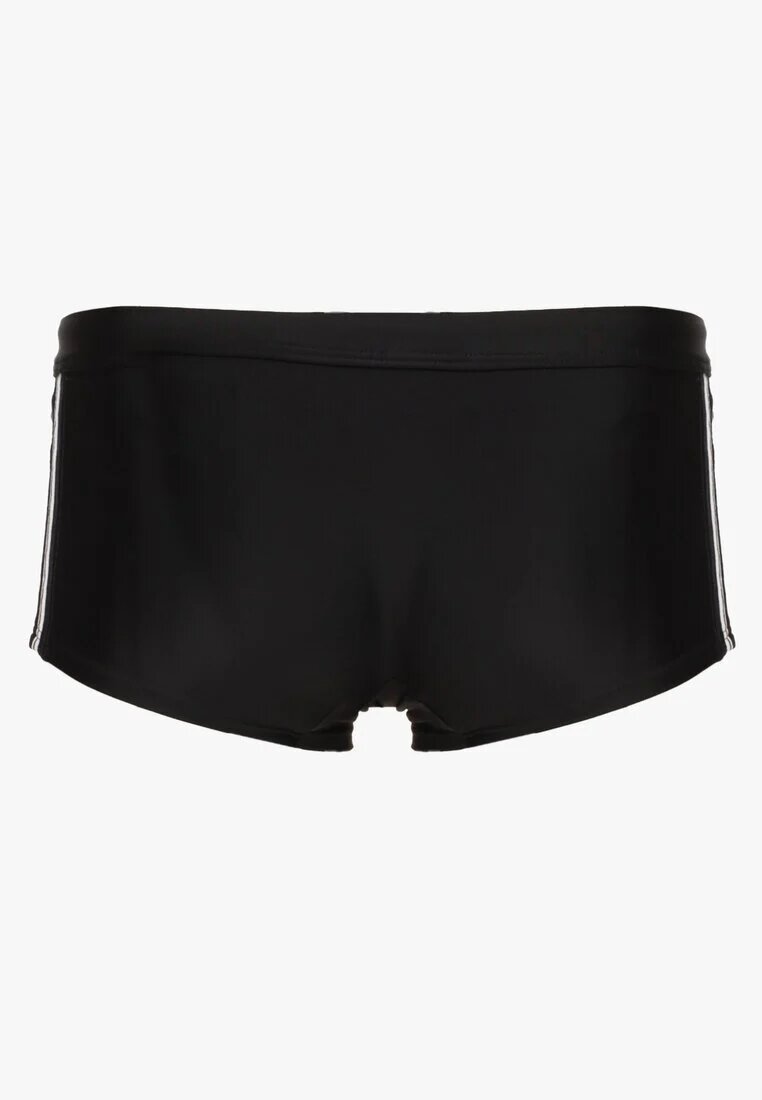  Pantaloni scurți de baie Negri cu Dungi pe Laterale Wladia