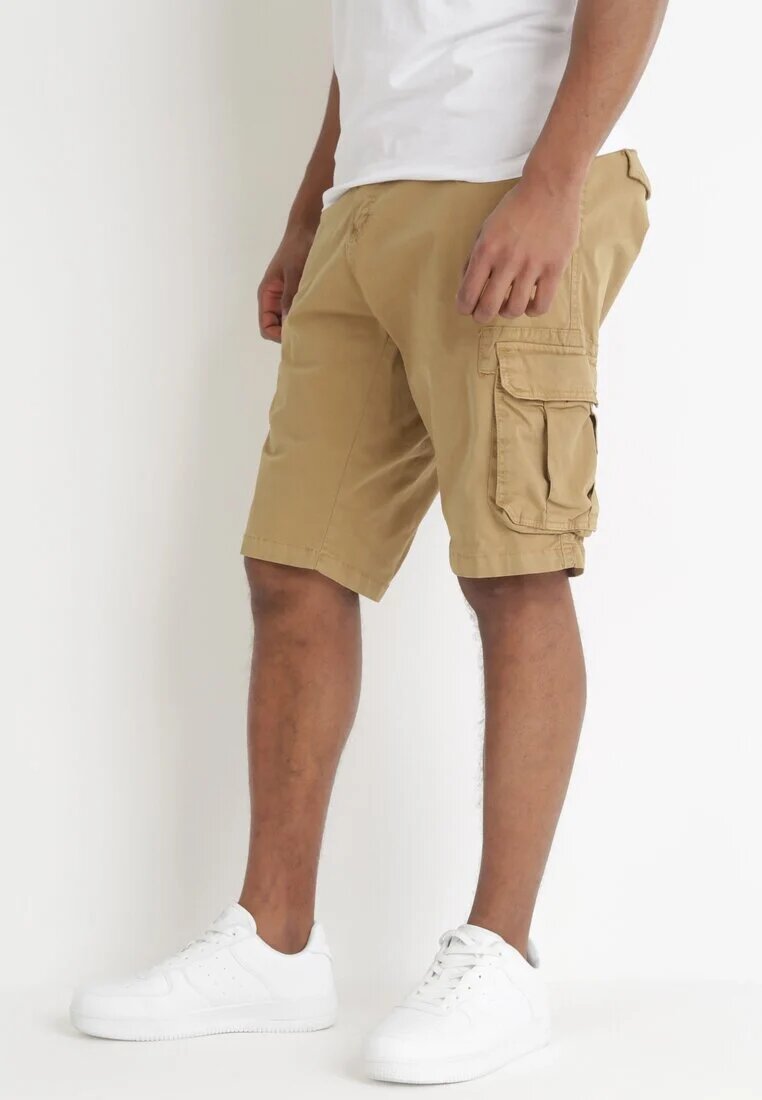  Pantaloni scurți din bumbac Cargo bej închis Valesha