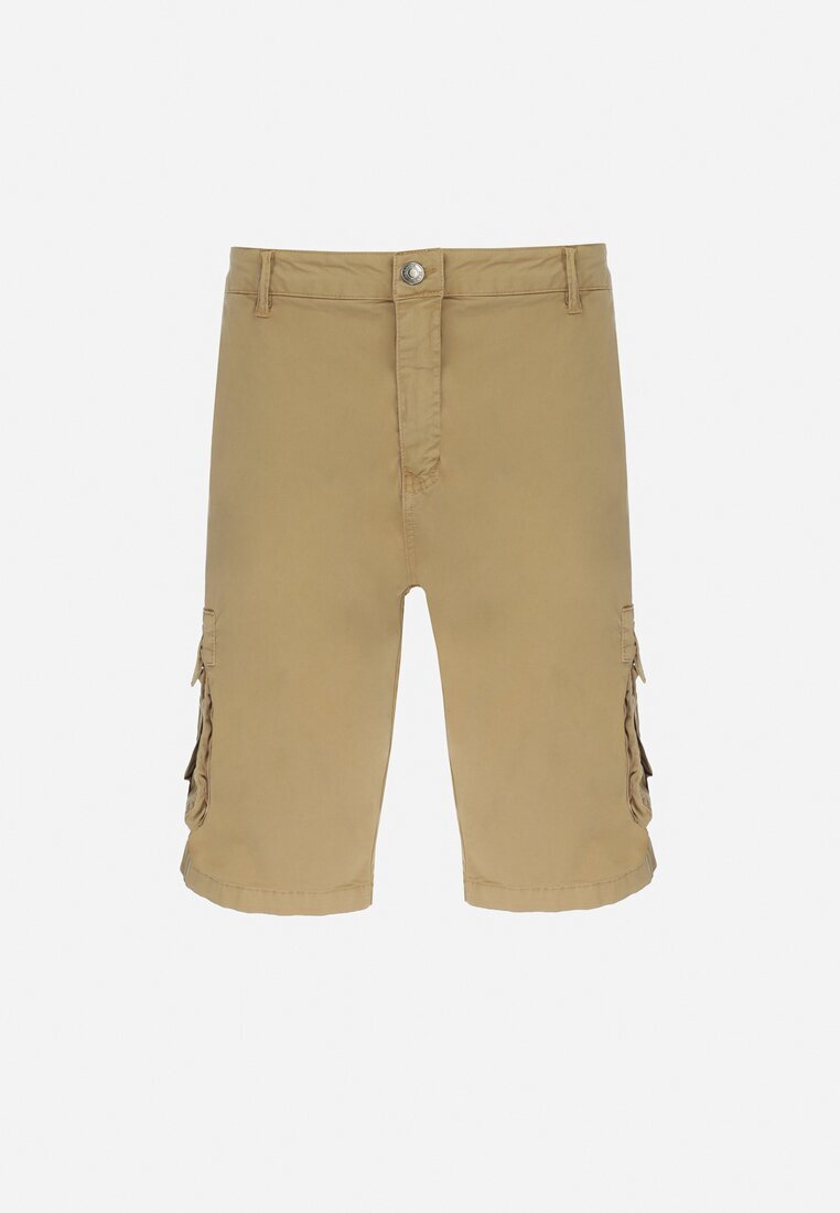 Pantaloni scurți din bumbac Cargo bej închis Valesha