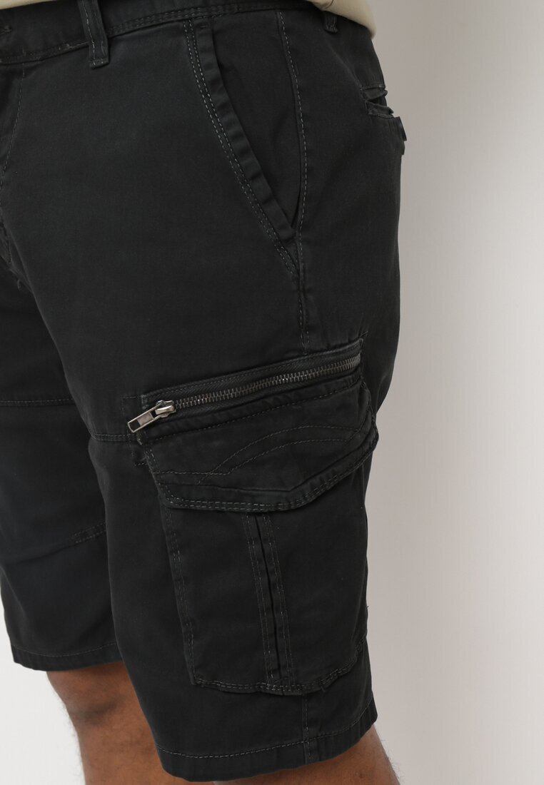  Pantaloni scurți Gri închis De bumbac Clasici cu talie înaltă Ivoolia