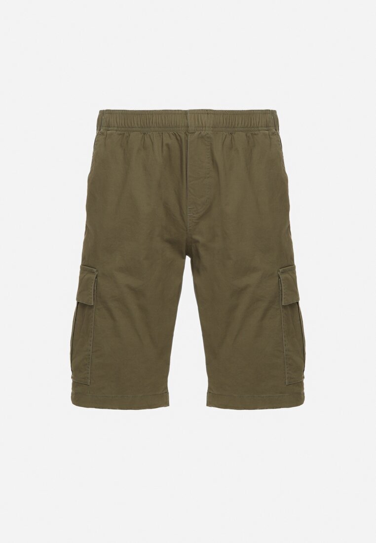  Pantaloni scurți Verde închis Cargo din Bumbac Vikiitori