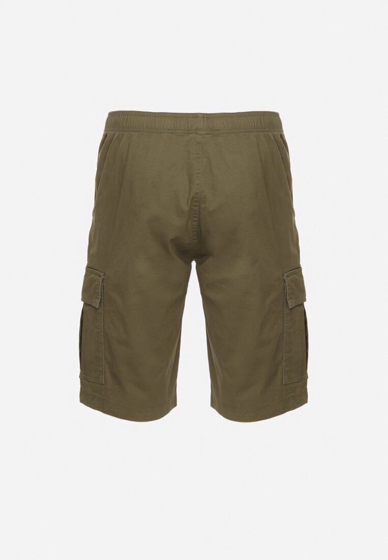  Pantaloni scurți Verde închis Cargo din Bumbac Vikiitori